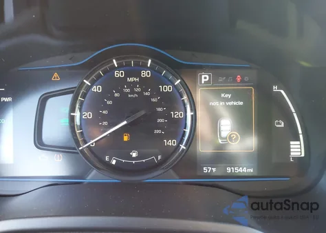 2019 Hyundai Ioniq Hybrid Blue из США, поврежденный, VIN KMHC65LC5KU156704